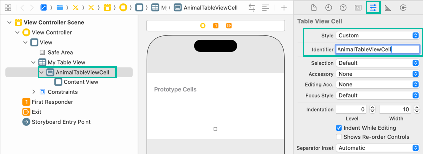 Customize Table View Cell 10