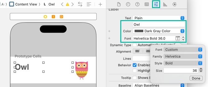 Customize Table View Cell 16