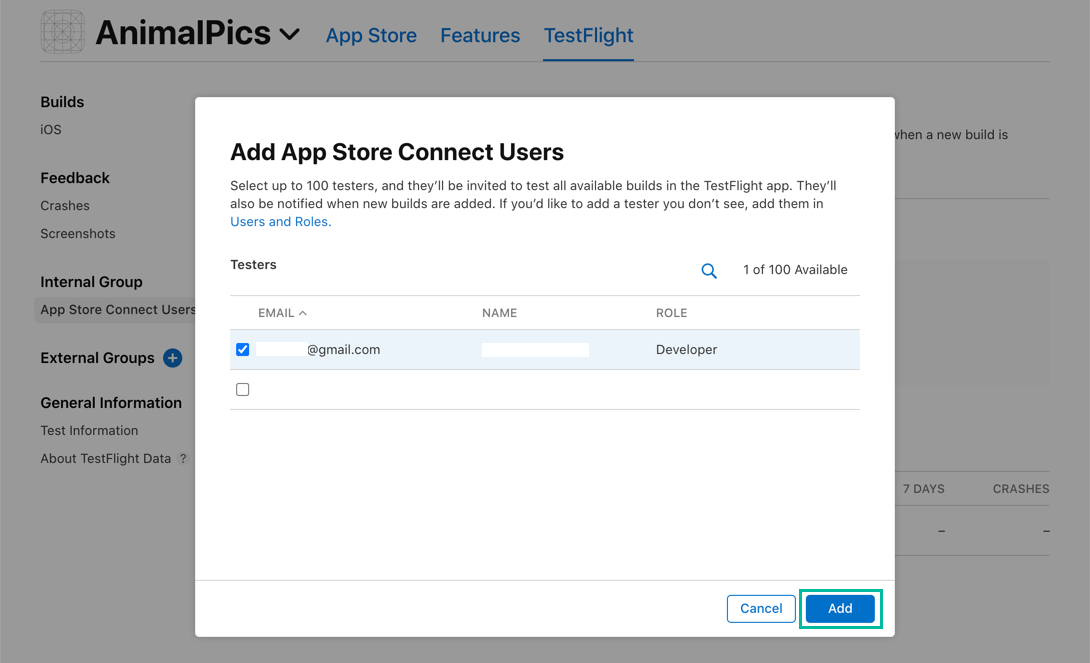 How to distribute and test an iOS app using TestFlight 10