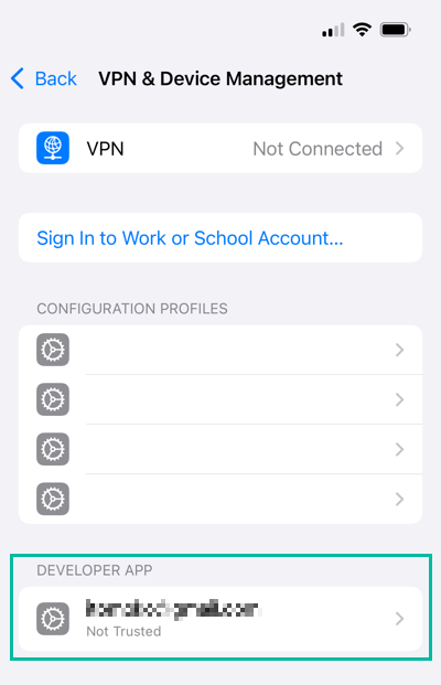 iOS Development - How to Fix Untrusted Developer Error 4