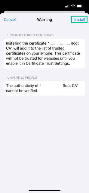 How to Install Intermediate and Root CA Certificates on iPhone 17