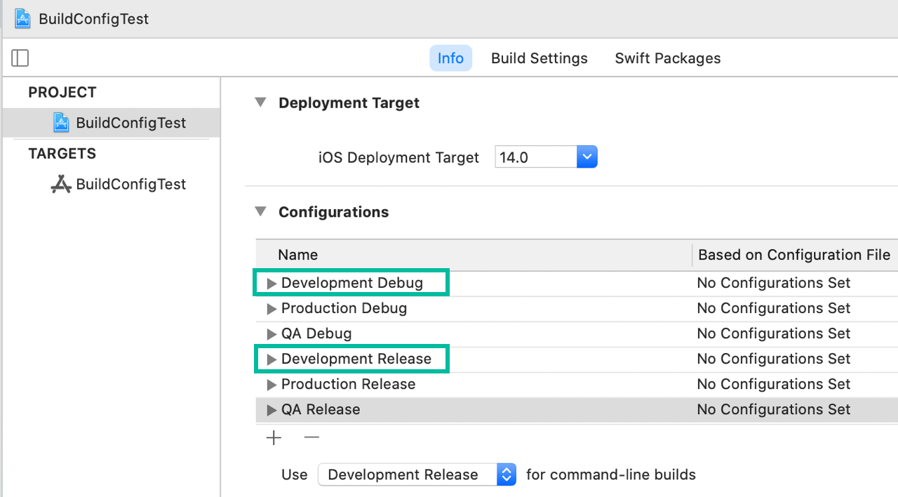 Xcode で Build Configuration を追加する方法 7
