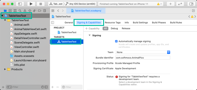 How to set the Provisioning Profile in Xcode 1