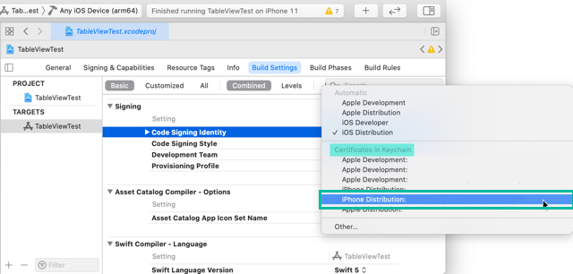 How to set the Provisioning Profile in Xcode 6