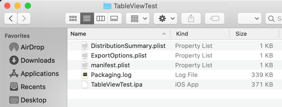 Ad Hoc 配布用に .ipa ファイルをホストする方法 1