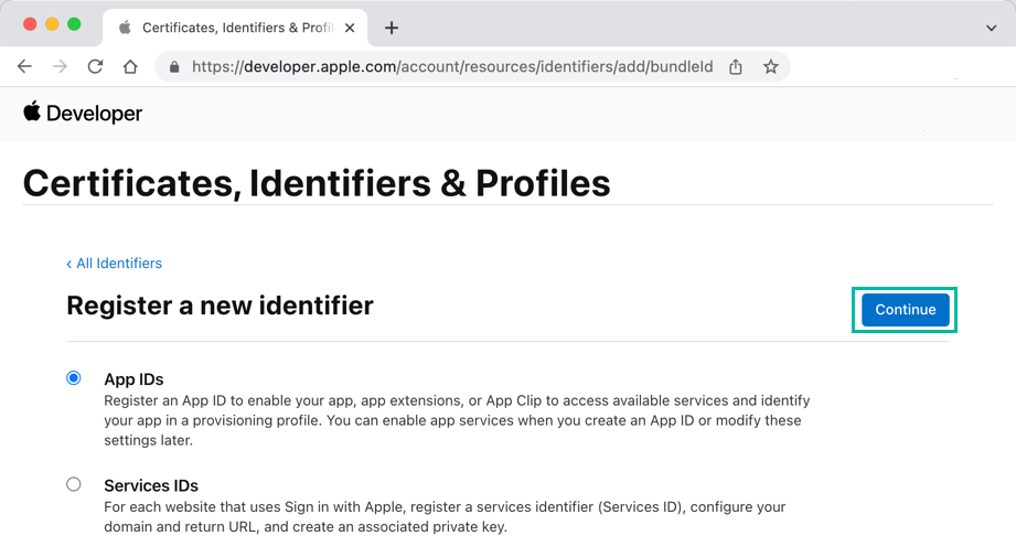How to Create an iOS App ID 3