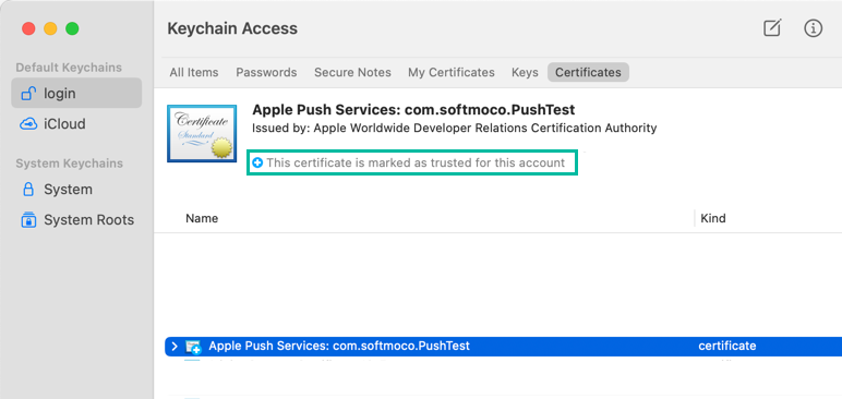 Generate an Apple Push Notification service Certificate 14