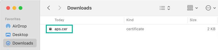 Generate an Apple Push Notification service Certificate 11