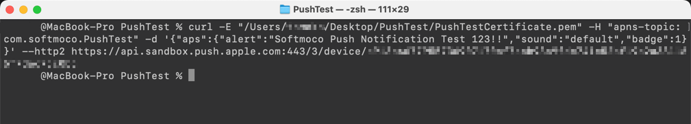How to Send Push Notifications Using curl 7