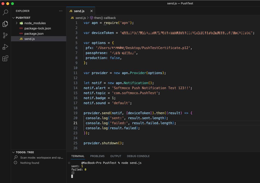 How to send Push Notifications with Node.js 1