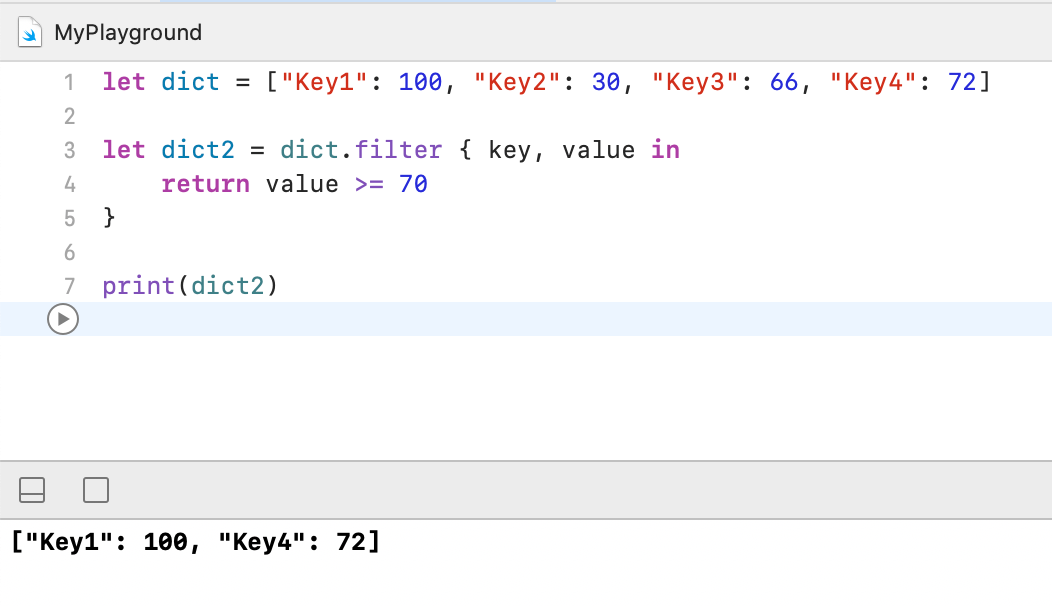Swift Dictionary - Loops, mapValues, and filter 1
