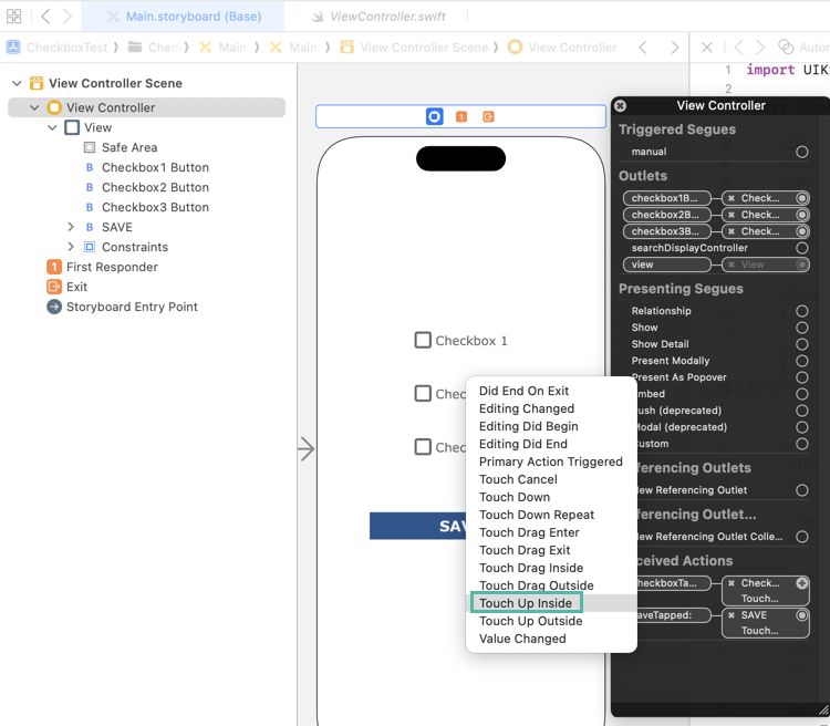 How to Create a Checkbox in Swift 10